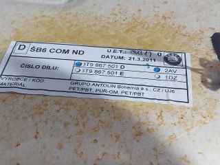 bontott SKODA SUPERB II Tetőkárpit