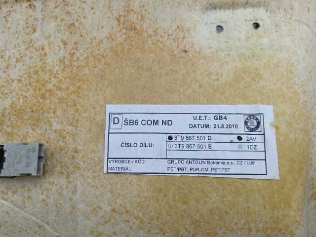 bontott SKODA SUPERB II Tetőkárpit