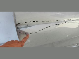 bontott SKODA SUPERB III Bal hátsó Ajtó (Üres lemez)