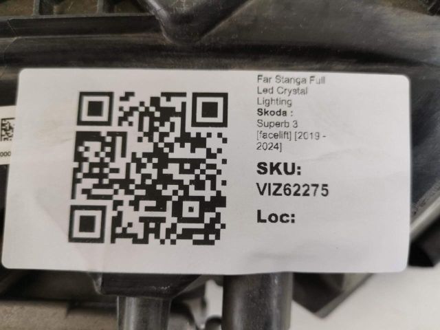 bontott SKODA SUPERB III Bal Ledes Fényszóró