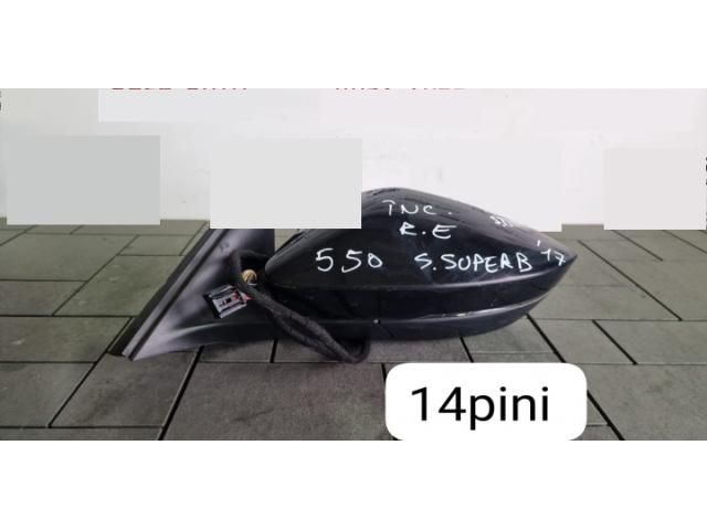 bontott SKODA SUPERB III Bal Visszapillantó Tükör (Elektromos)