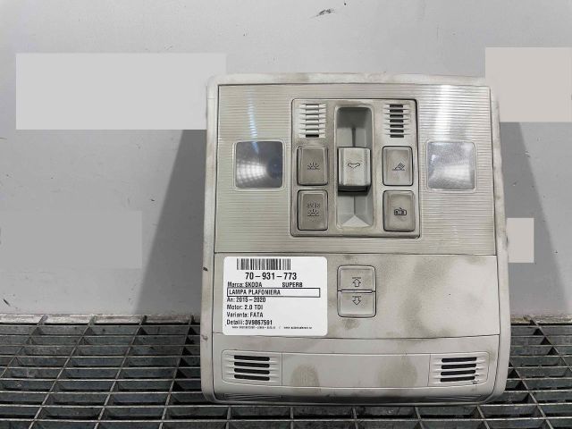 bontott SKODA SUPERB III Beltér Világítás Első