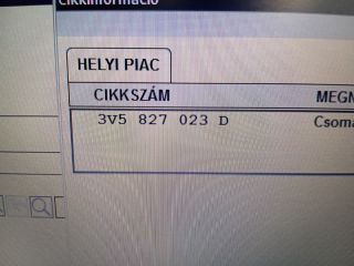 bontott SKODA SUPERB III Csomagtérajtó (Üres lemez)