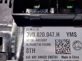 bontott SKODA SUPERB III Fűtéskapcsoló (digit klímás)
