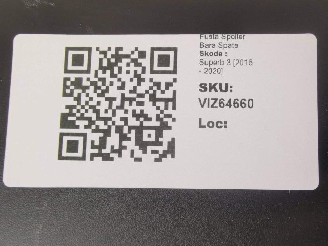 bontott SKODA SUPERB III Hátsó Lökhárító Alsó (Műanyag)