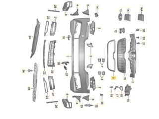 bontott SKODA SUPERB III Hűtőrács