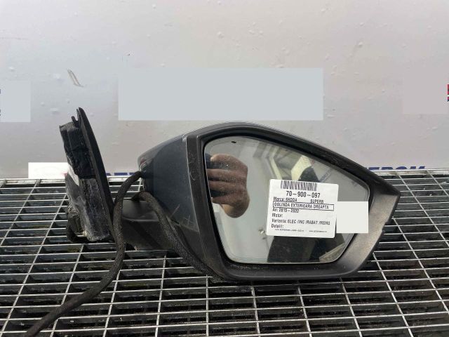 bontott SKODA SUPERB III Jobb Visszapillantó Tükör (Elektromos)