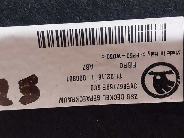 bontott SKODA SUPERB III Kalaptartó