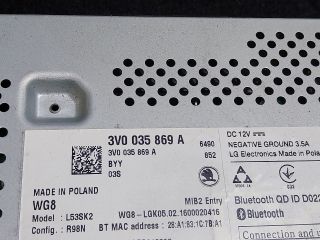 bontott SKODA SUPERB III Multifunkciós Kijelző