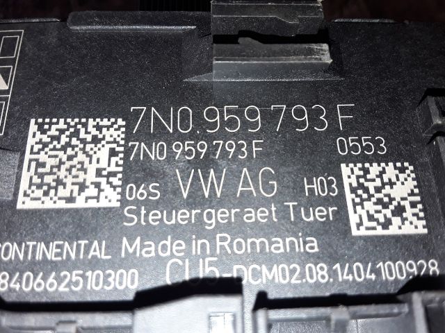 bontott SKODA YETI Bal első Ajtó Vezérlőegység