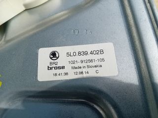 bontott SKODA YETI Jobb hátsó Ablakemelő Szerkezet (Elektromos)