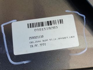 bontott SMART FORFOUR Bal hátsó Ajtó (Részeivel)