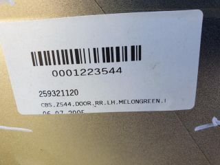 bontott SMART FORFOUR Bal hátsó Ajtó (Részeivel)