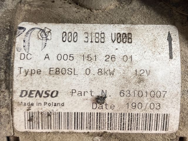 bontott SMART FORTWO Önindító