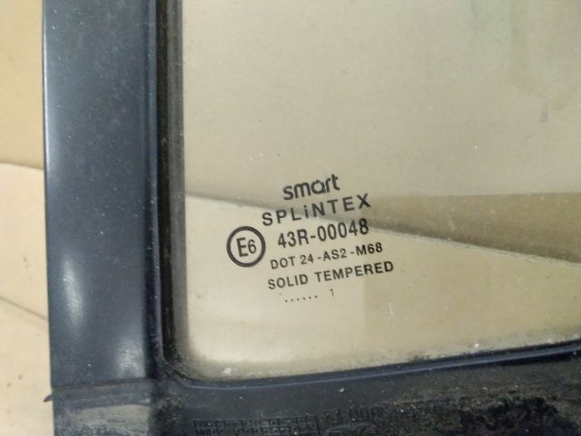 bontott SMART FORTWO Bal első Fixüveg (Ajtóban)