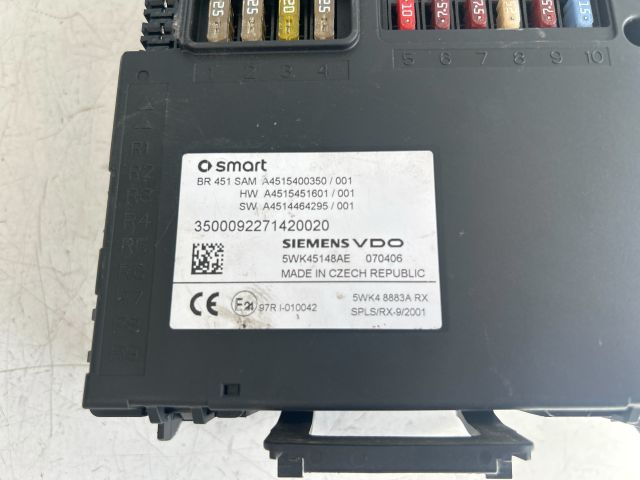 bontott SMART FORTWO Biztosítéktábla Utastér