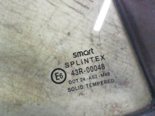 bontott SMART FORTWO Jobb első Fixüveg (Ajtóban)
