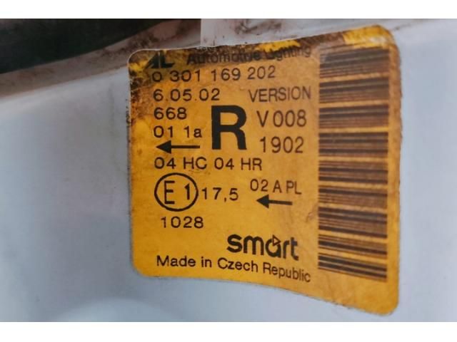 bontott SMART FORTWO Jobb Fényszóró