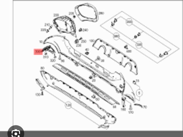 bontott SMART FORTWO Jobb hátsó Oldal Lökhárító Tartó (Műanyag)