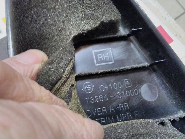 bontott SSANGYONG ACTYON Jobb hátsó Ajtókeret Burkolat