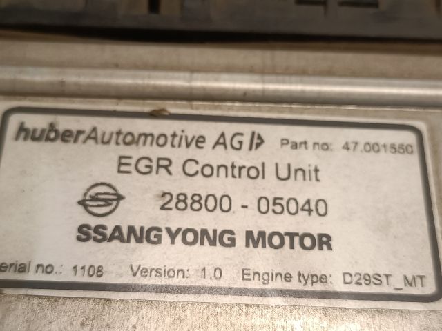 bontott SSANGYONG KORANDO Motorvezérlő