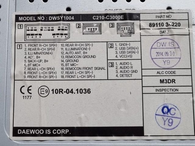 bontott SSANGYONG KORANDO Rádió / CD