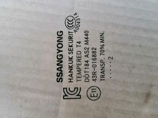 bontott SSANGYONG MUSSO Jobb első Ablak