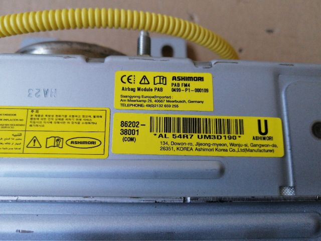 bontott SSANGYONG MUSSO Utasoldali Légzsák