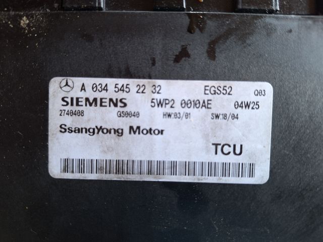 bontott SSANGYONG REXTON Automata Váltó Elektronika