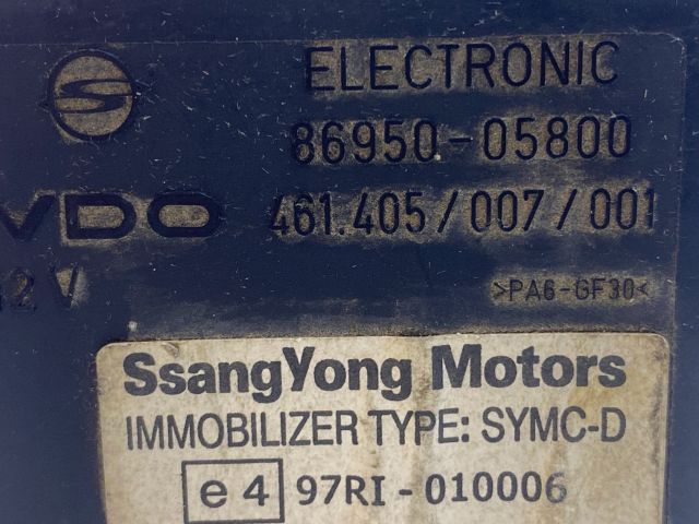 bontott SSANGYONG REXTON Immobilizer Elektronika