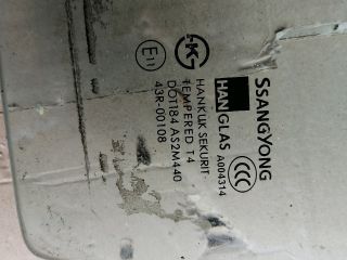 bontott SSANGYONG REXTON Bal első Ablak