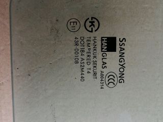 bontott SSANGYONG REXTON Jobb első Ablak