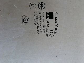 bontott SSANGYONG RODIUS Jobb első Ablak