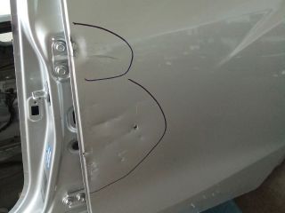 bontott SSANGYONG TIVOLI Bal hátsó Ajtó (Üres lemez)