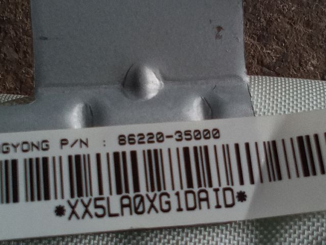 bontott SSANGYONG TIVOLI Jobb első Függöny Légzsák