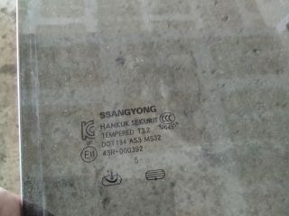 bontott SSANGYONG TIVOLI Jobb hátsó Ablak