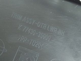 bontott SSANGYONG TIVOLI Jobb hátsó Csomagtér Burkolat (Műanyag)