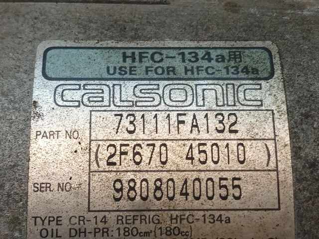 bontott SUBARU FORESTER Klímakompresszor