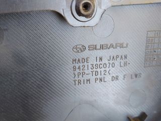 bontott SUBARU FORESTER Bal első Ajtó Kárpit