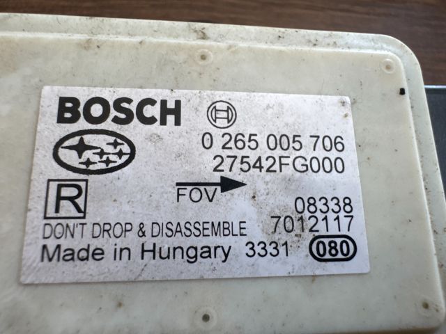 bontott SUBARU FORESTER Bal első Ütközés Érzékelő (Homlokfalon)