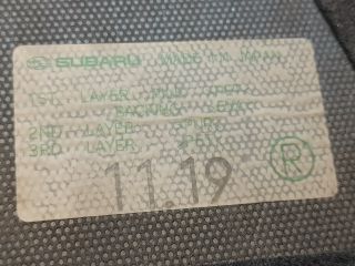 bontott SUBARU FORESTER Csomagtér Kárpit