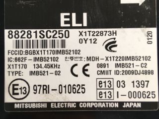 bontott SUBARU FORESTER Központizár Elektronika