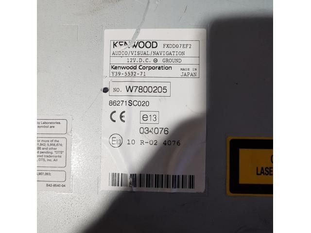 bontott SUBARU FORESTER Navigációs Fejegység