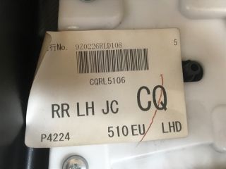 bontott SUBARU IMPREZA Bal hátsó Ajtó Kárpit