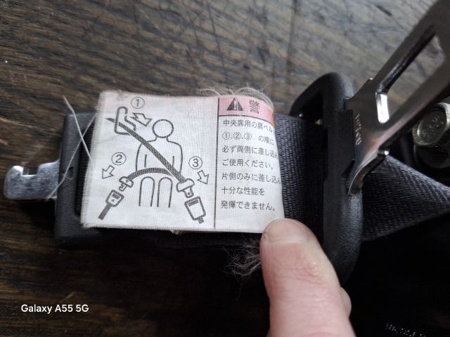 bontott SUBARU IMPREZA Hátsó középső Biztonsági Öv