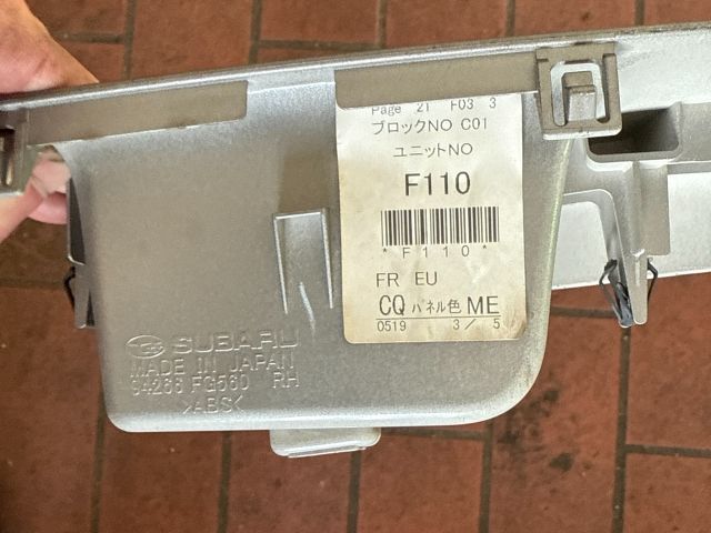 bontott SUBARU IMPREZA Jobb első Ablakemelő Kapcsoló