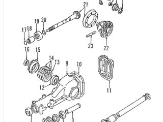 bontott SUBARU LEGACY Hátsó Differenciálmű