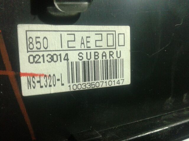 bontott SUBARU LEGACY Kilométeróra