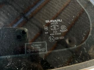 bontott SUBARU LEGACY Bal C Oszlop Oldalablak Üveg