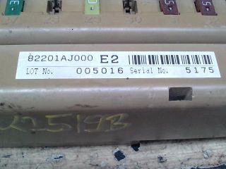 bontott SUBARU LEGACY Biztosítéktábla Utastér